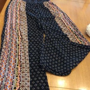 Comfortable wide leg rayon pants